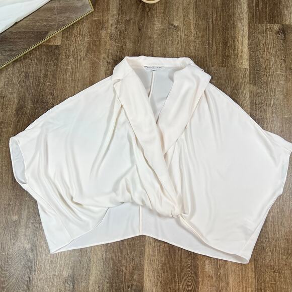 Trina Turk Shore Top Cream Flowy Oversized Top - Picture 1 of 4